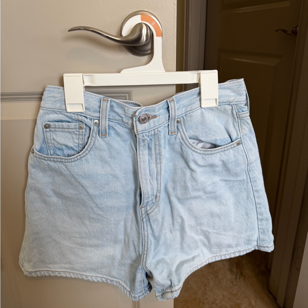 Levi's Light Blue High Loose Shorts Denim Shorts